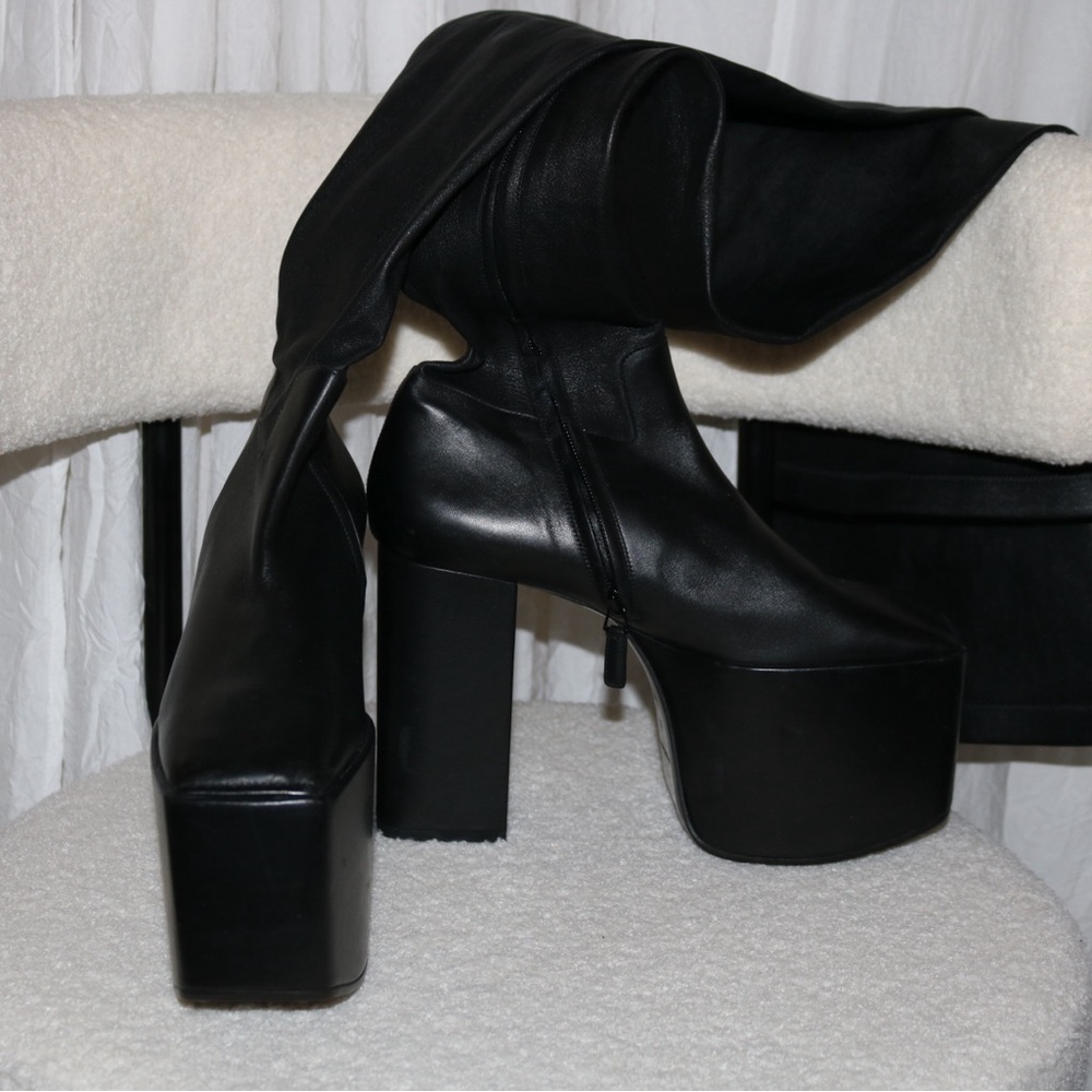 Balenciaga thigh high high boots